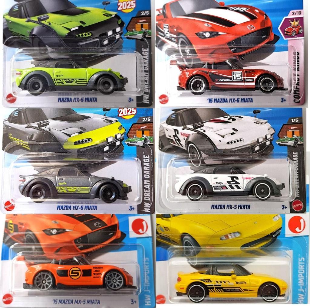 Hot Wheels Mazda MX-5 Miata Special, 6 stuks, Ophalen, Nieuw, Auto