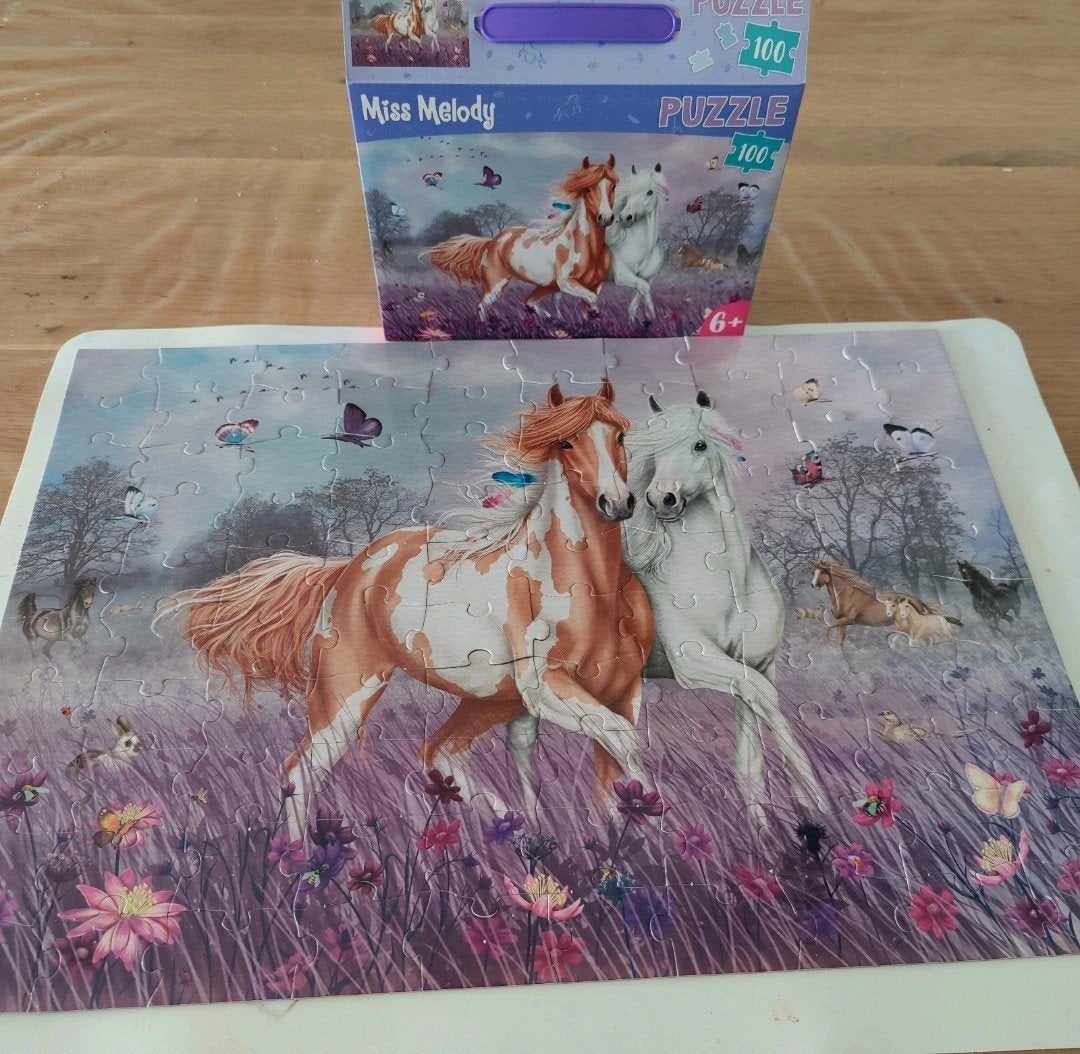 Miss Melody Paarden Puzzel 100 Stukjes, Ophalen of Verzenden