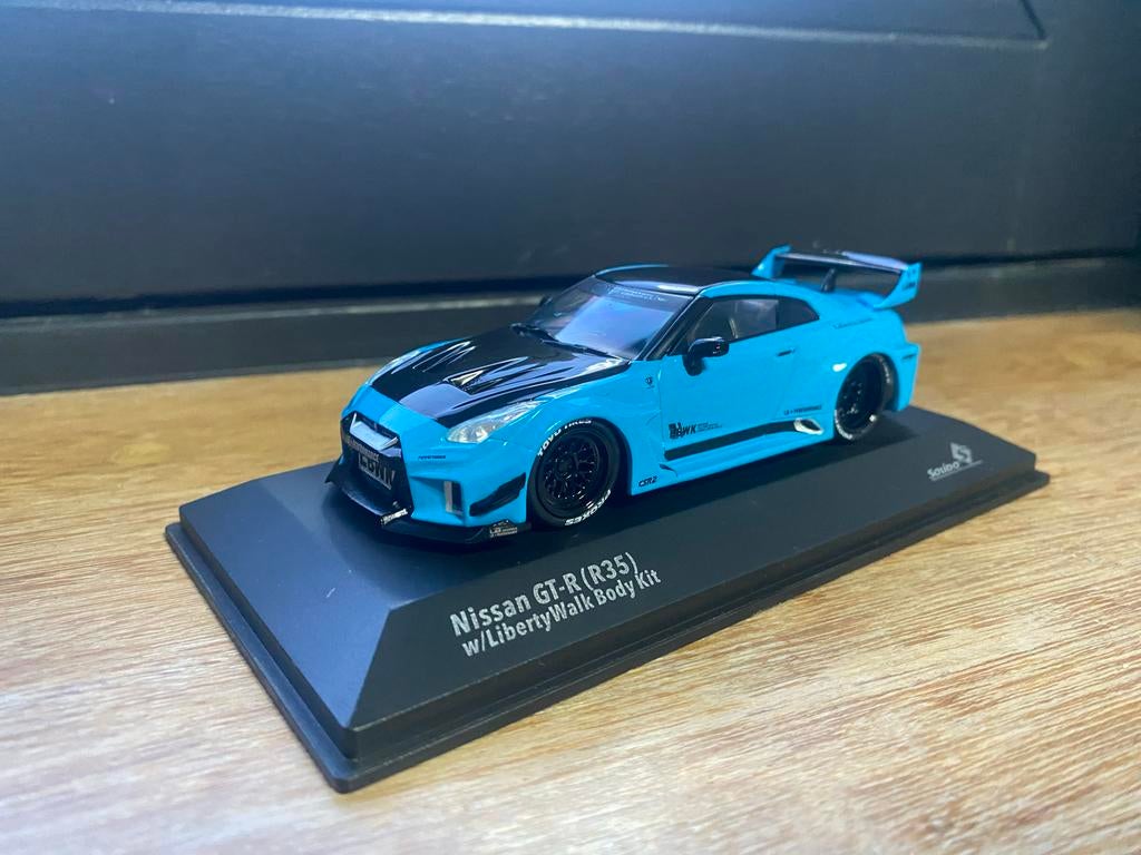 Nissan GT-R (R35) Liberty Walk Body Kit schaalmodel, Hobby en Vrije tijd, Modelauto's | 1:43, Ophalen, Zo goed als nieuw, Auto