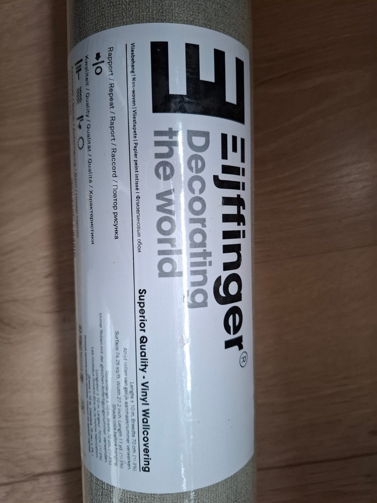 3 rollen Eijffinger Vliesbehang - Decorating the World, Ophalen, Overige merken, Structuur, Modern