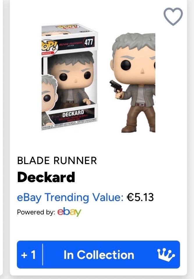 Funko Pop! Blade Runner Deckard #477, Ophalen of Verzenden, Zo goed als nieuw