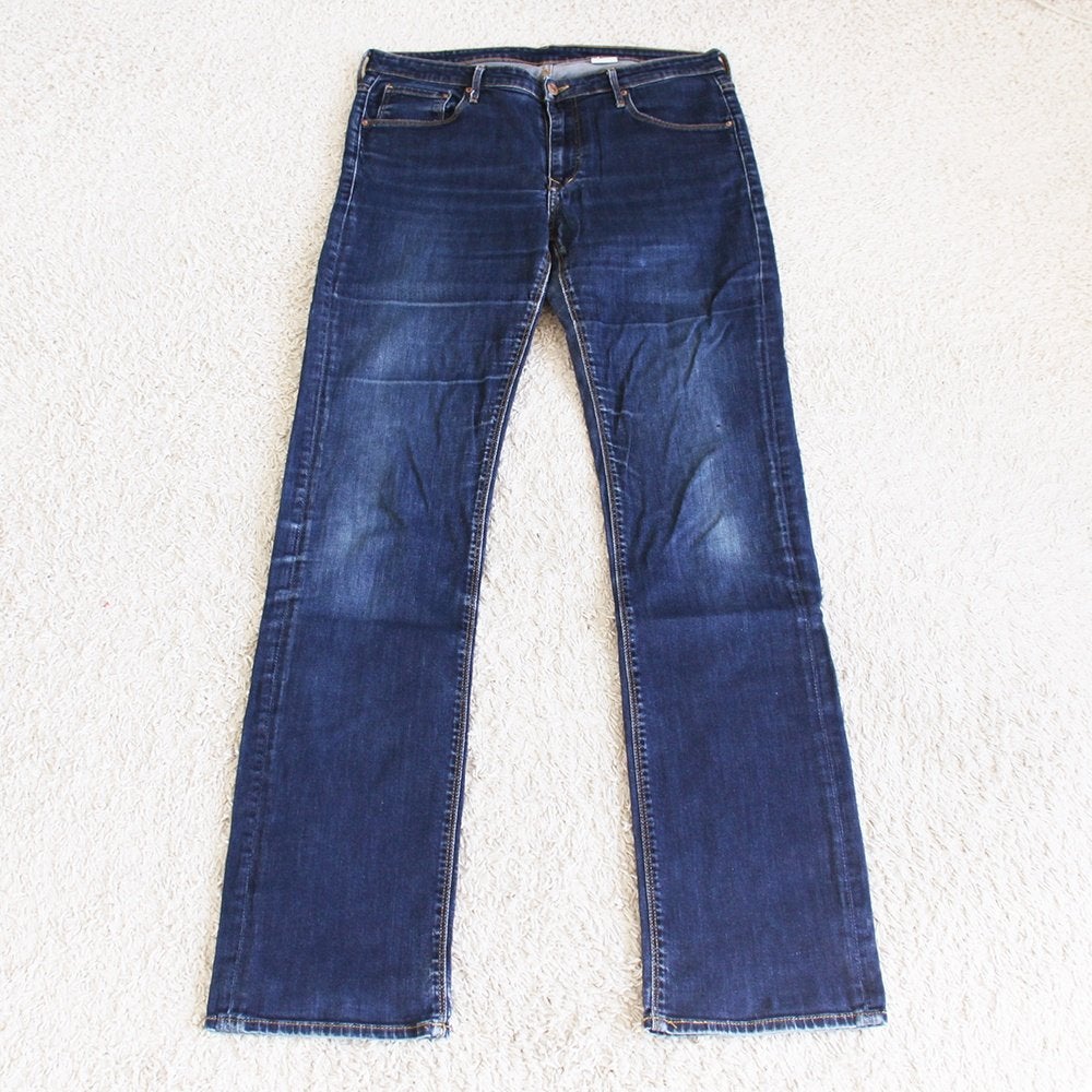 Zeer Mooie H&M Spijkerbroek 78 (Maat: 32x34/M) - 78 € 15,-, H&M, Blauw, Ophalen of Verzenden, Zo goed als nieuw