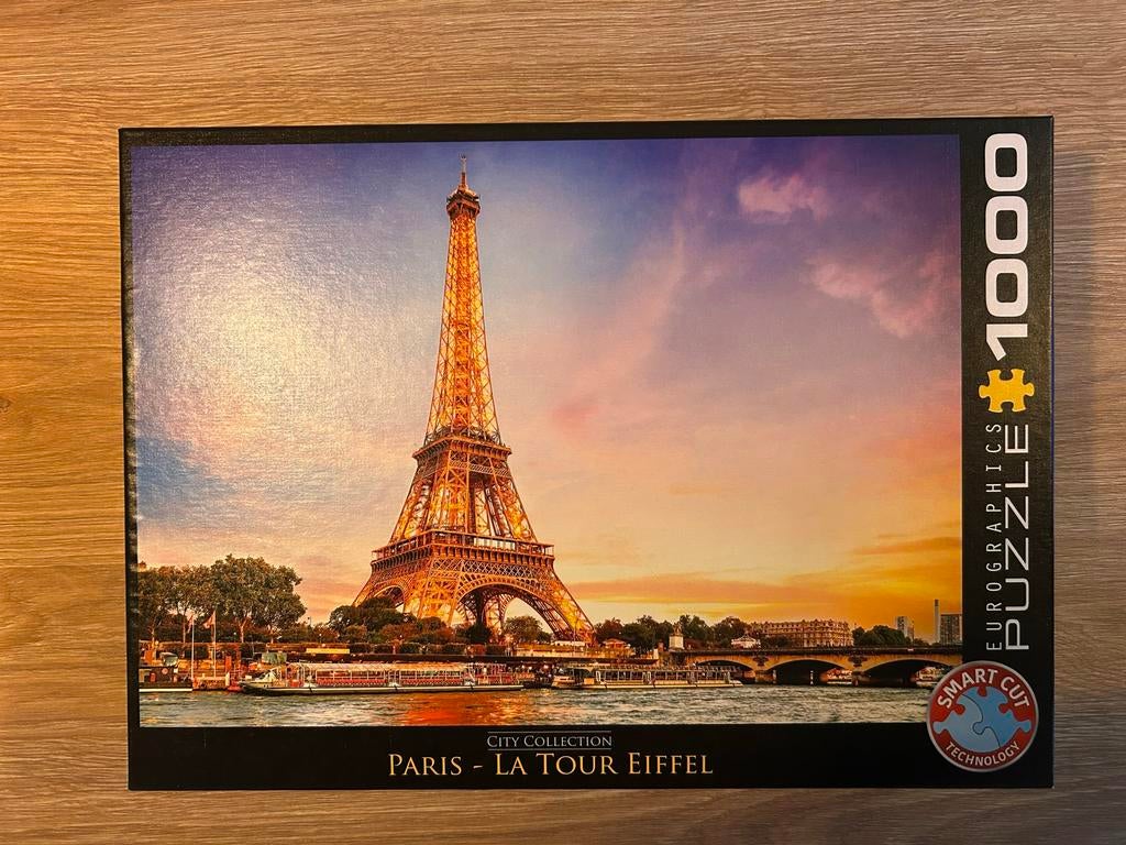 Eurographics Legpuzzel Eiffeltoren Parijs 1000 stukjes, Ophalen of Verzenden, 500 t/m 1500 stukjes, Zo goed als nieuw, Legpuzzel
