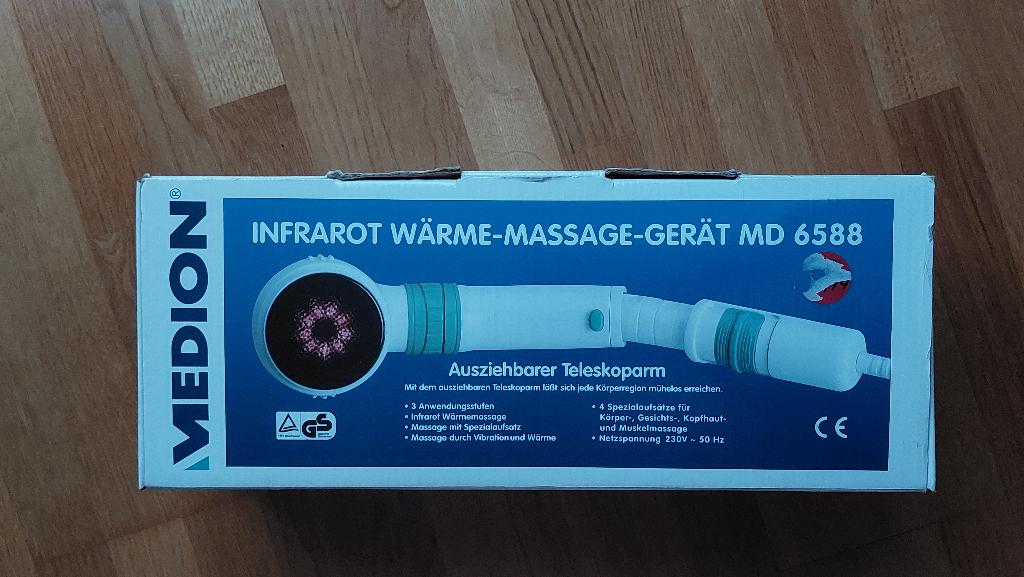 Infrarood massagetoestel met diverse opzetstukken, Sport en Fitness, Massageproducten, Ophalen of Verzenden, Nieuw, Apparaat