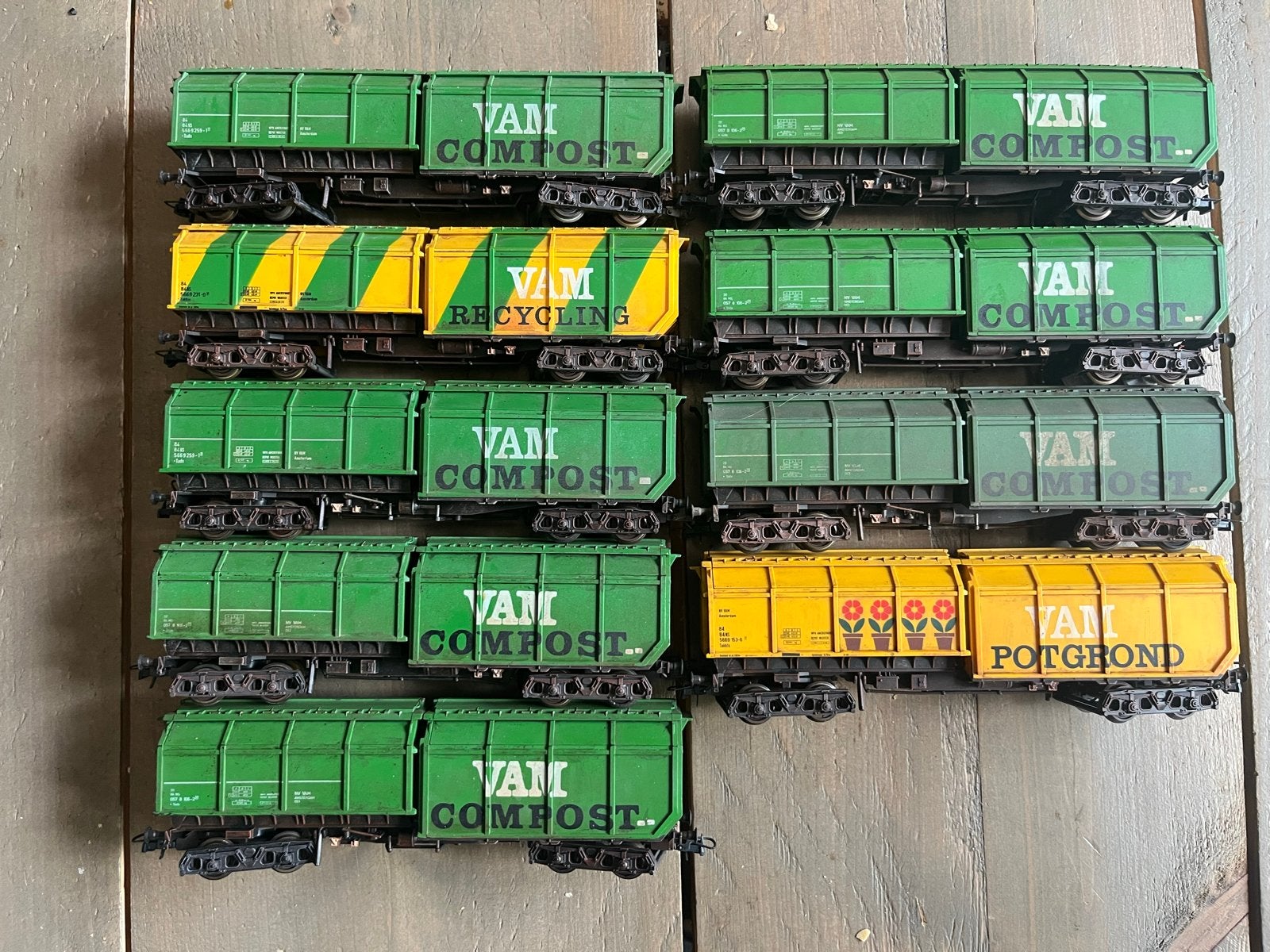 Roco VAM Compost trein, Gelijkstroom, Wagon, Ophalen of Verzenden, Roco