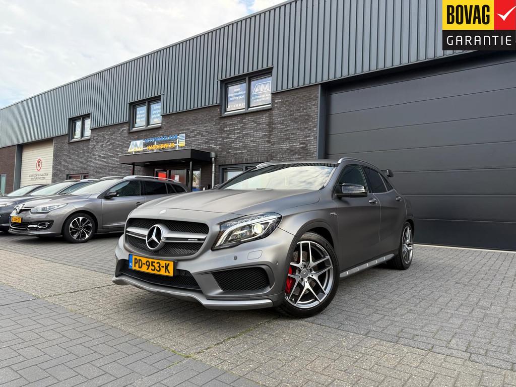 Mercedes-Benz GLA AMG 45 4MATIC | 12MND GARANTIE | LED | AUT, Gebruikt, 4 cilinders, Leder, SUV of Terreinwagen