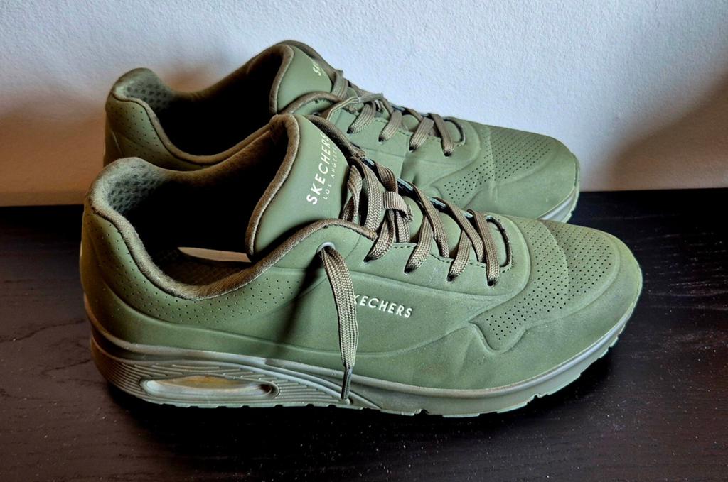 Skechers Uno - olive - 42, Skechers, Ophalen of Verzenden, Sneakers of Gympen, Gedragen