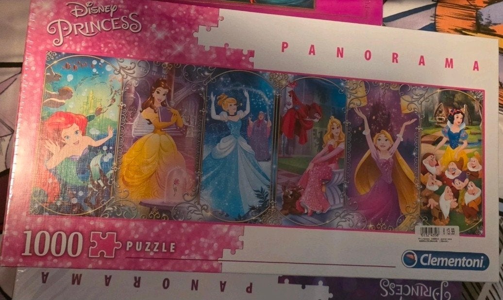 Disney Princess Panorama 1000 stukjes puzzel Clementoni, Ophalen of Verzenden, Meer dan 50 stukjes, Nieuw, 6 jaar of ouder