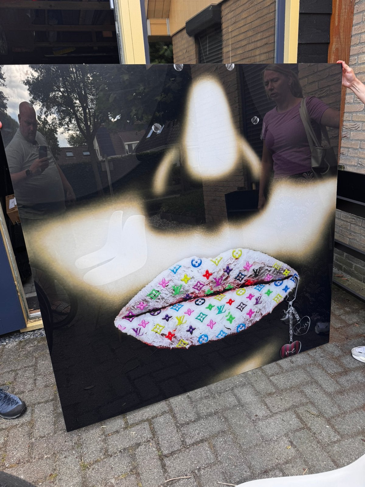 Louis Vuitton schilderij. Afmeting.1,50 /1,50, Ophalen, Zo goed als nieuw