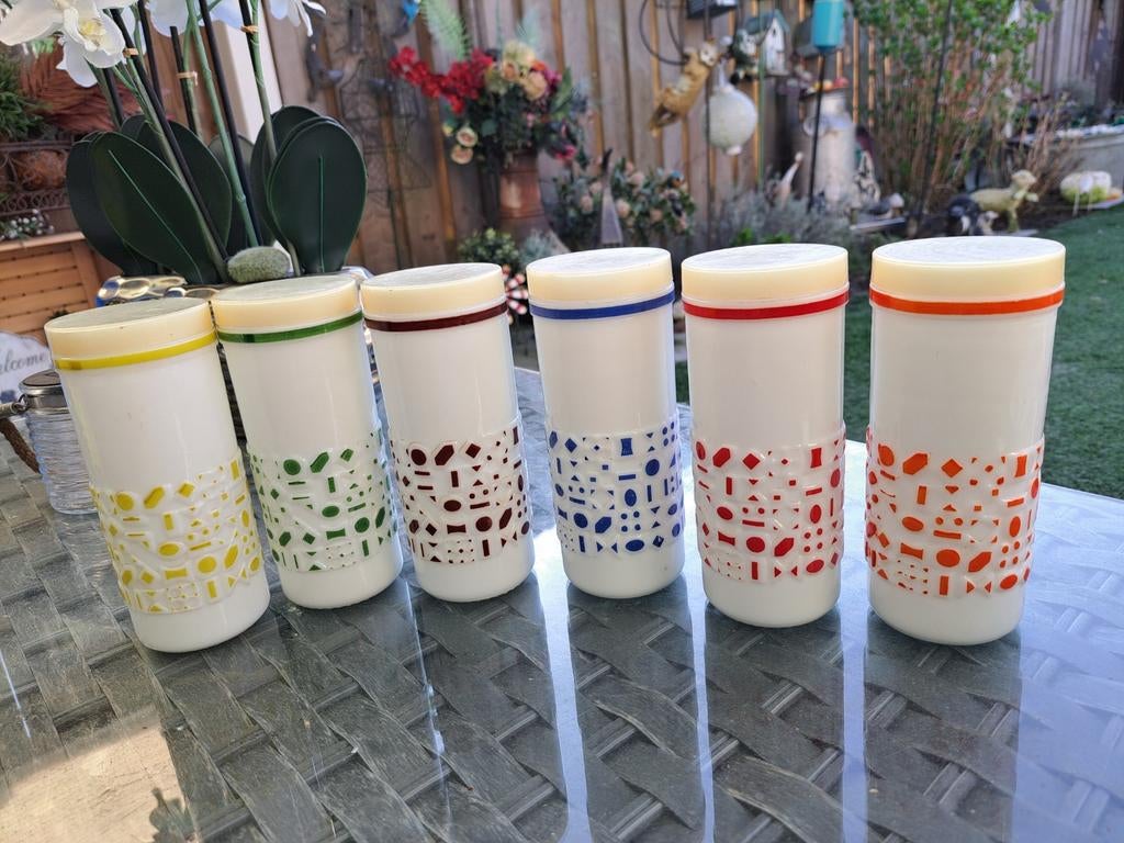 Set van 6 vintage Fantastica sigaren potten, Ophalen of Verzenden