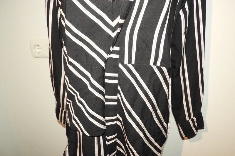 Maje blouse tuniek gestreept deze richtingen super apart 2/M, Maat 38/40 (M), Meerkleurig, Verzenden, Maje