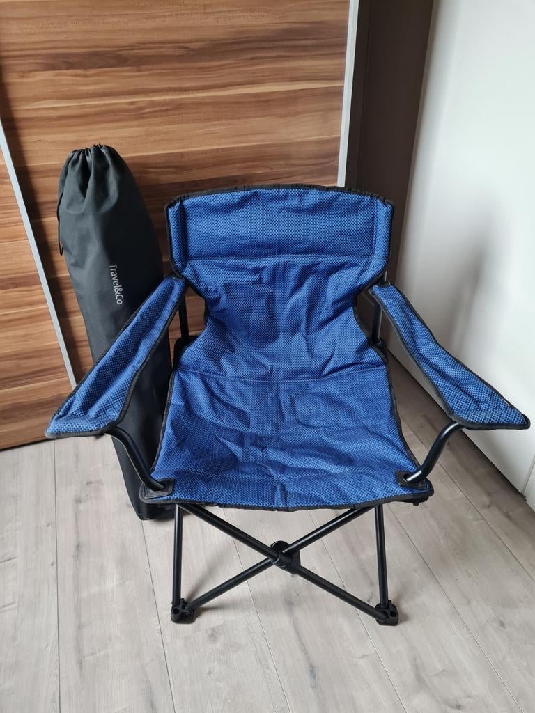 2 Lichtgewicht opvouwbare campingstoelen met draagtas, Caravans en Kamperen, Ophalen, Zo goed als nieuw, Campingstoel
