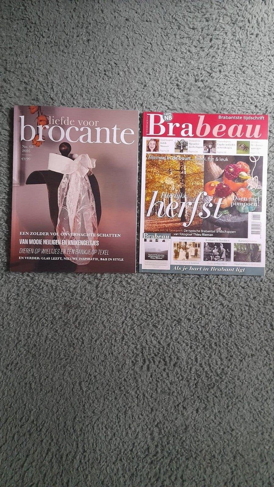 Nieuwste!! LIEFDE VOOR BROCANTE 3-2026 + grátis BRABEAU., Ophalen of Verzenden, Zo goed als nieuw