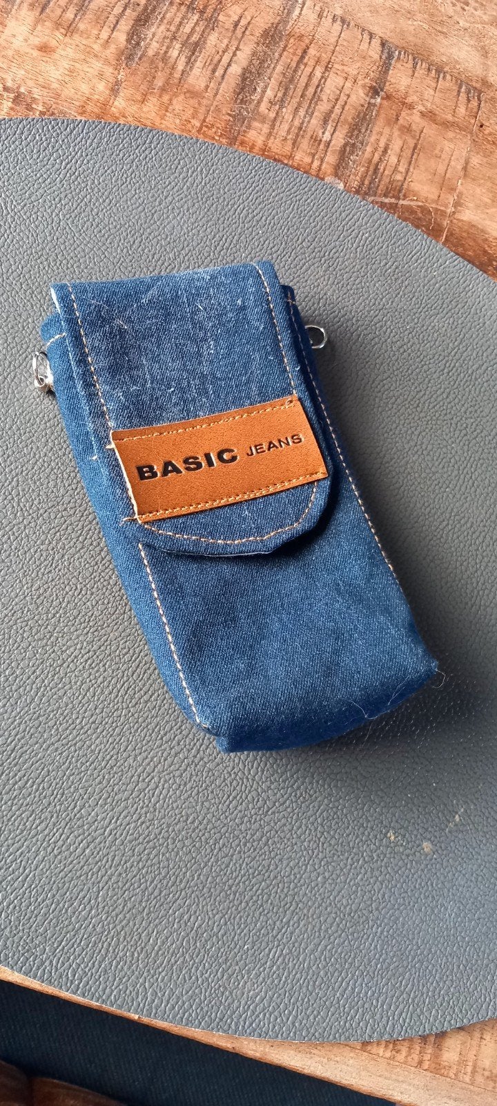 Basic Jeans Telefoonhoesje - Denim Look, Ophalen of Verzenden, Gebruikt, Hoesje of Tasje