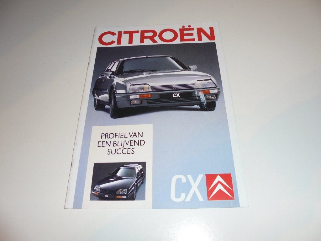 brochure Citroen CX  1989, Ophalen of Verzenden, Zo goed als nieuw, Citroën