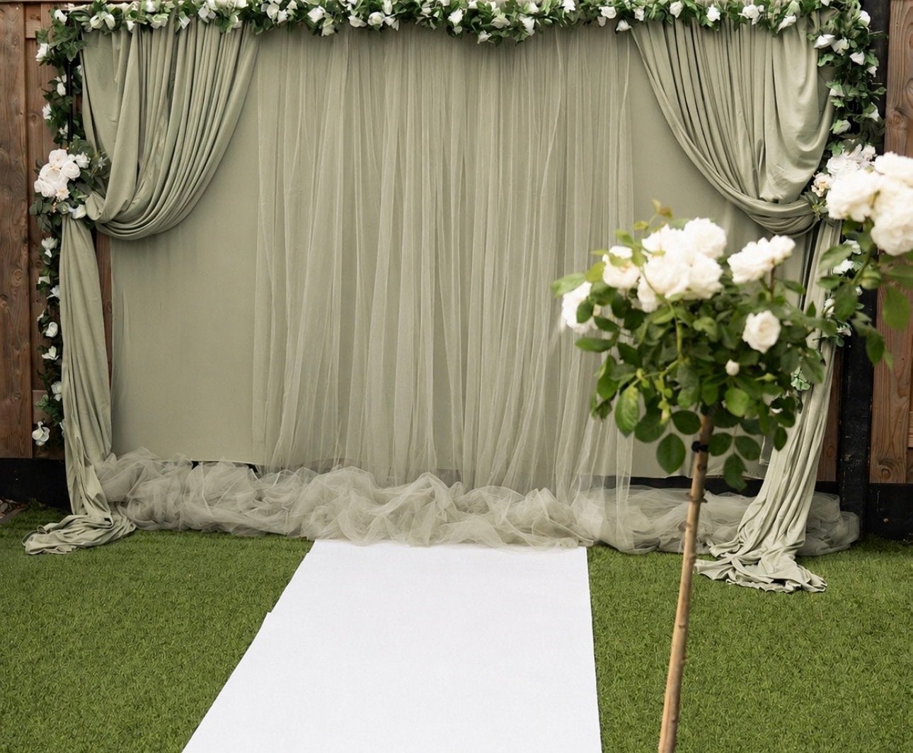 Decoratie voor bruiloft of evenement - Groen/Wit, Ophalen, Gebruikt, Versiering, Geboorte of Huwelijk