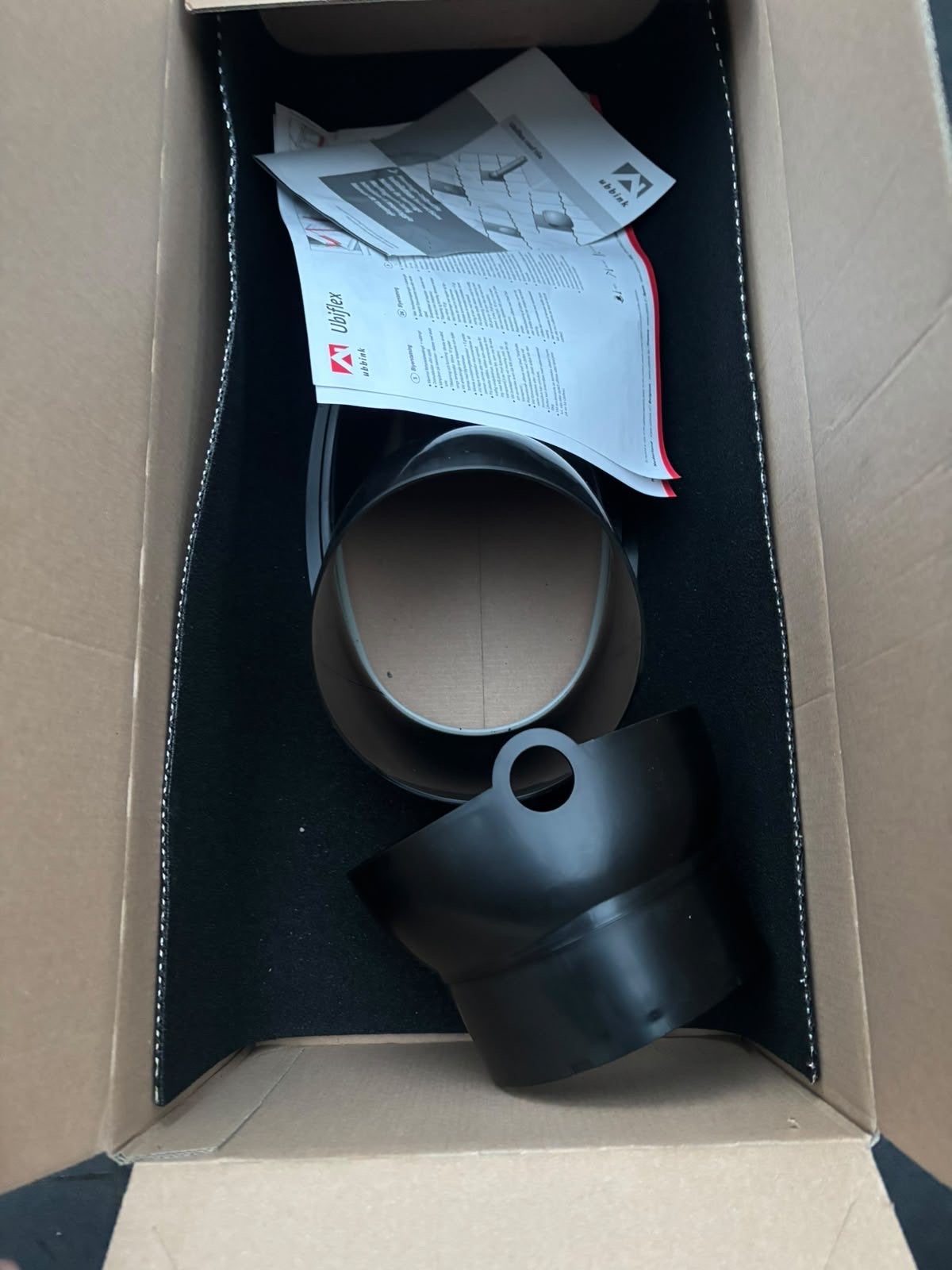 Ubiflex DDV-pan 15-55 graden, zwart met schaal, Overige materialen, Zwart, Nieuw, Ophalen of Verzenden