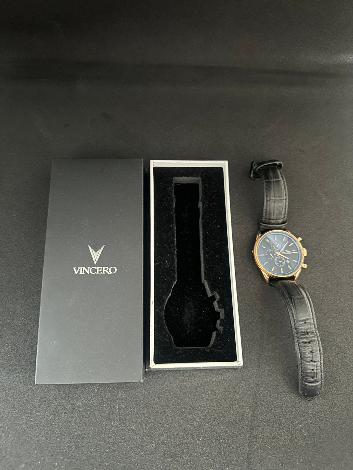 Vincero herenhorloge, Ophalen of Verzenden, Zo goed als nieuw, Leer, Overige merken