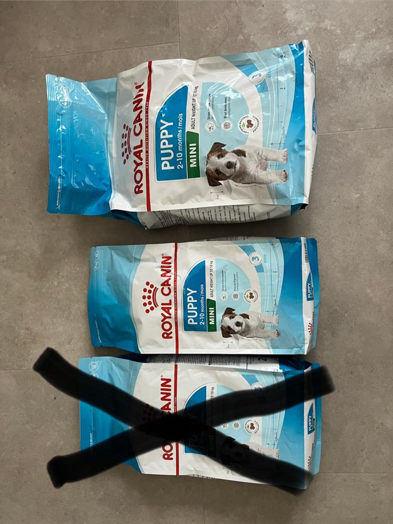 6 kg Royal Canin puppy mini en 10 zakjes puppy nat voer, Ophalen of Verzenden, Hond