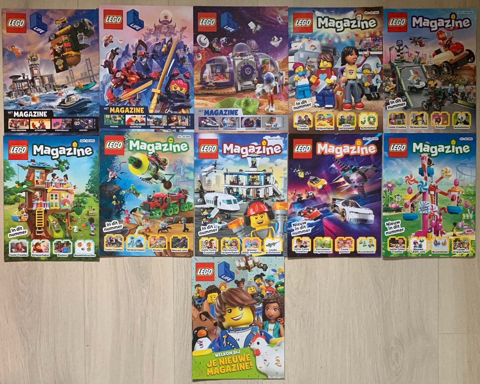 11x Lego Magazine NL, Ophalen of Verzenden, Zo goed als nieuw, Muziek, Film of Tv