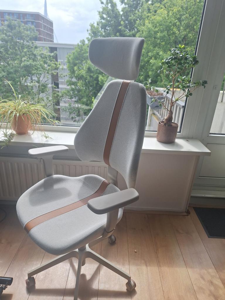 IKEA GRUPPSPEL ergonomische Bureaustoel, Ophalen of Verzenden, Zo goed als nieuw, Beige