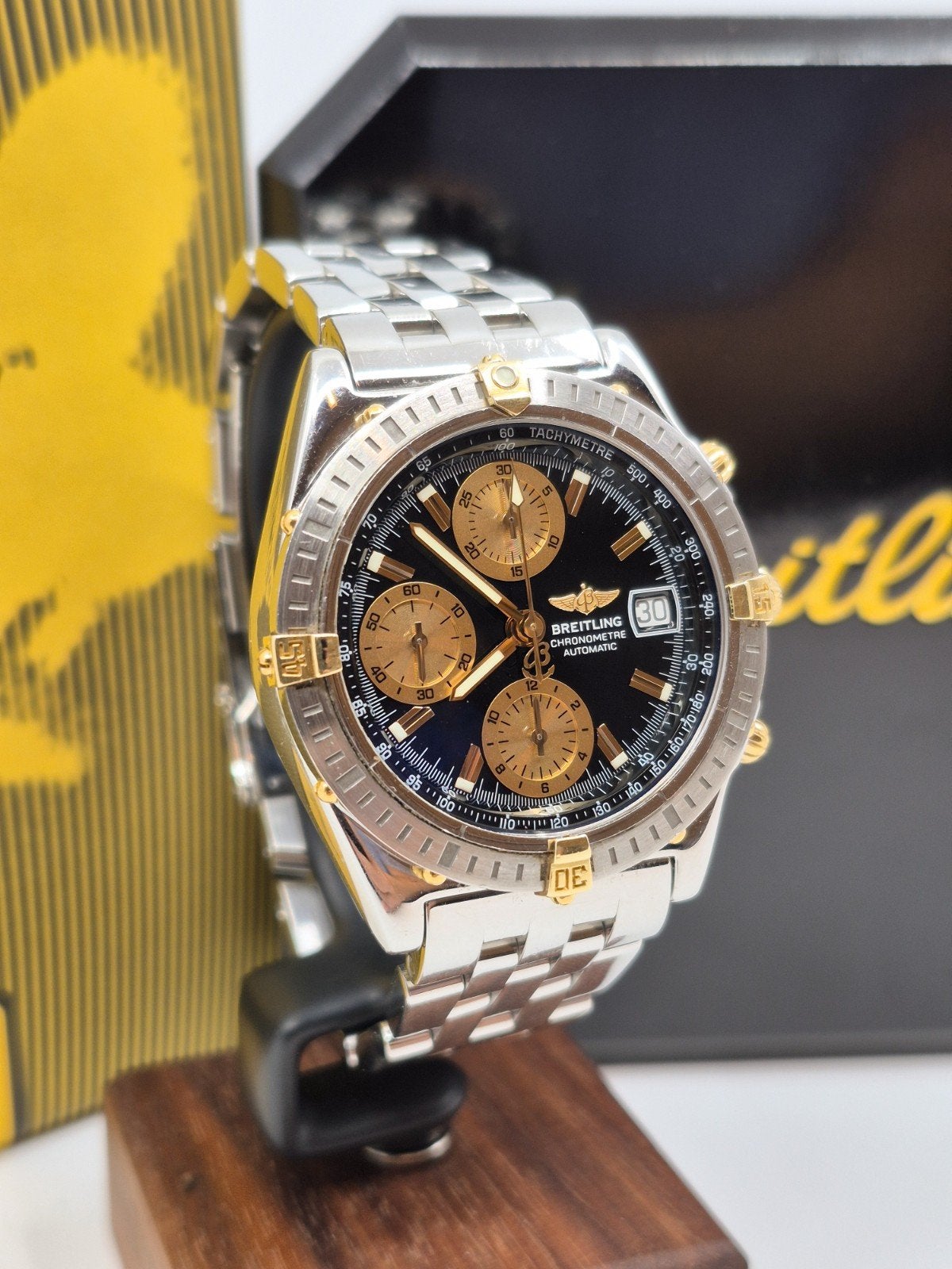Breitling Chronomat B13352 

Te koop aangeboden: een, Ophalen of Verzenden, Zo goed als nieuw, Staal, Breitling