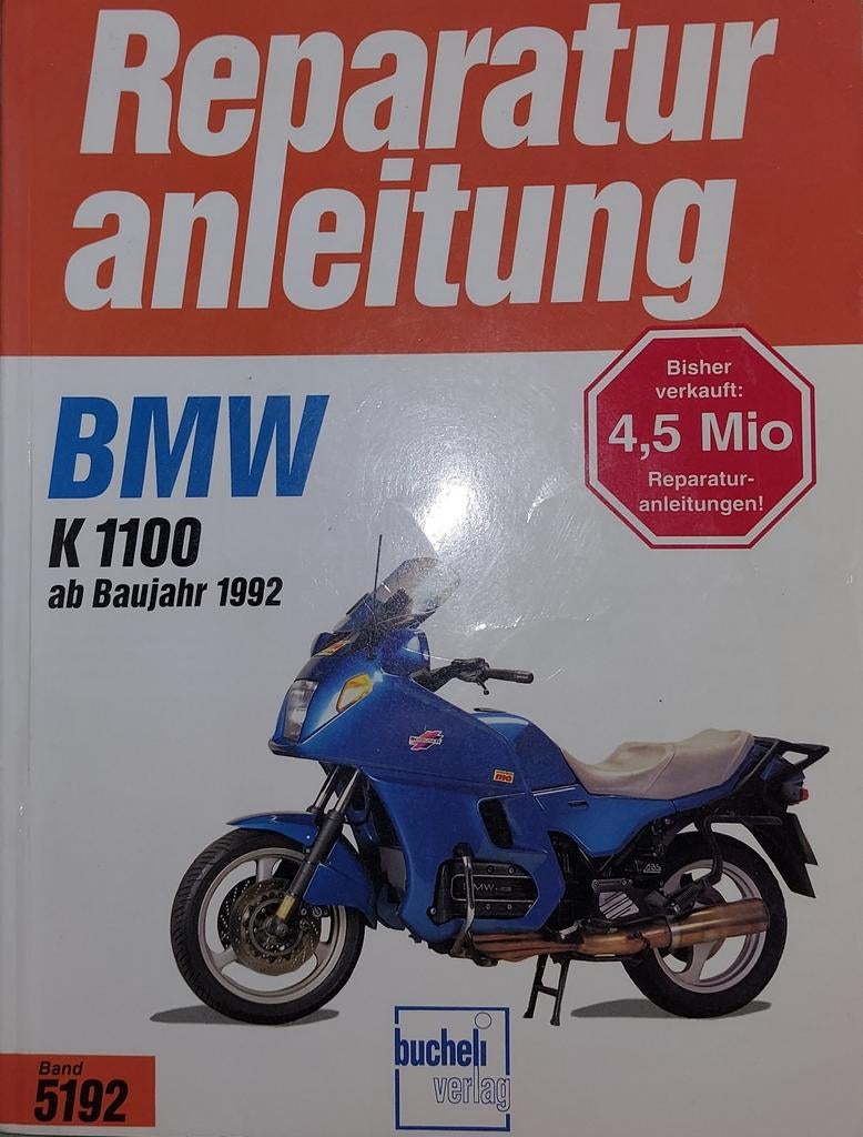 BMW K 1100 Reparaturanleitung Bucheli Verlag Band 5192, Motoren, Ophalen of Verzenden, BMW