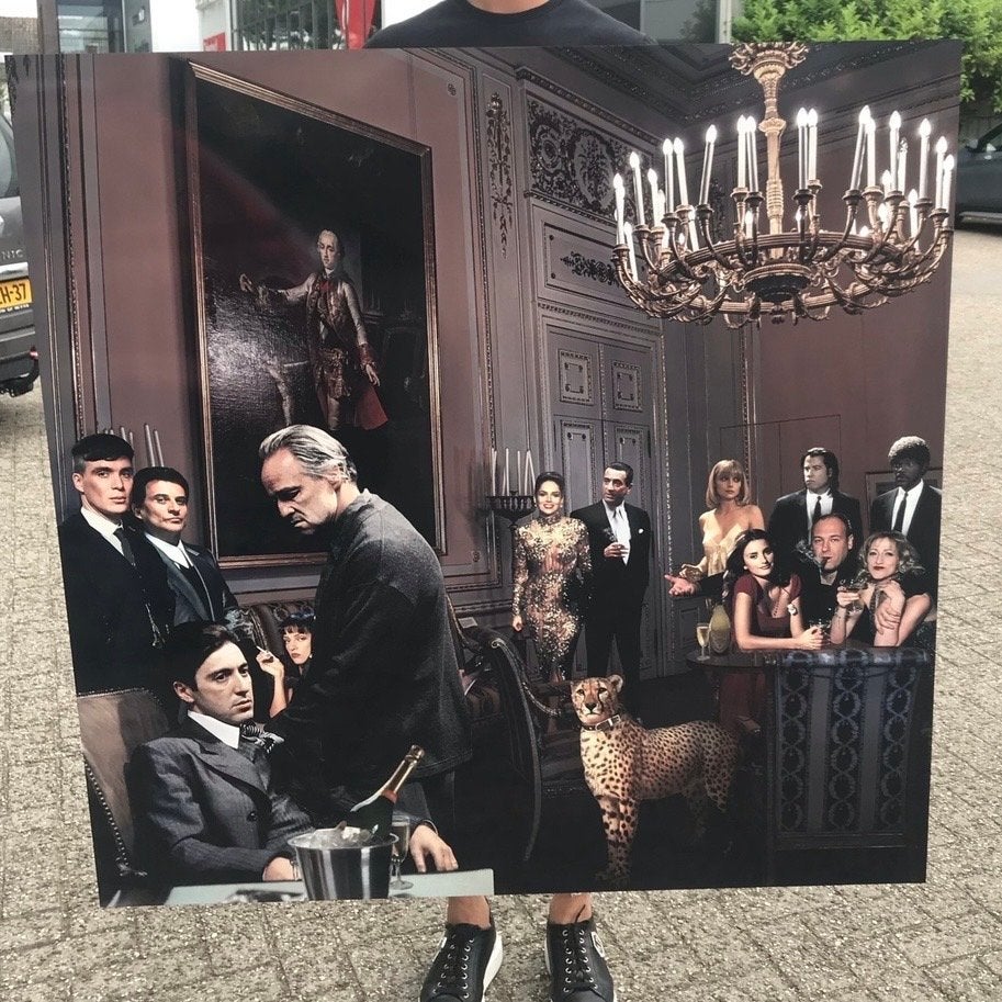 Plexiglas schilderij The Godfather / Peaky Blinders, Ophalen, 50 – 75, Zo goed als nieuw, Schilderij