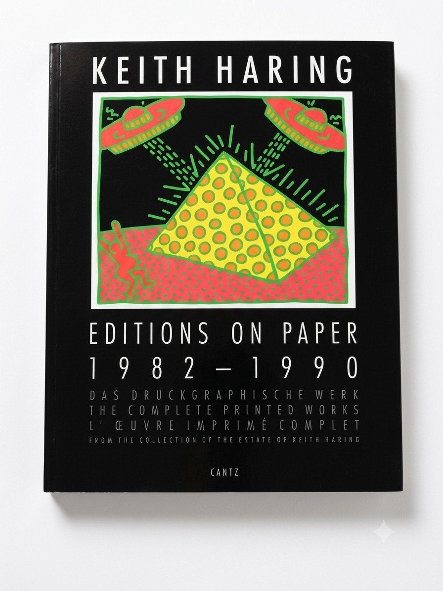 Keith Haring: Editions on Paper 1982-1990 met poster 2002, Boeken, Keith Haring, Ophalen of Verzenden, Zo goed als nieuw, Schilder- en Tekenkunst