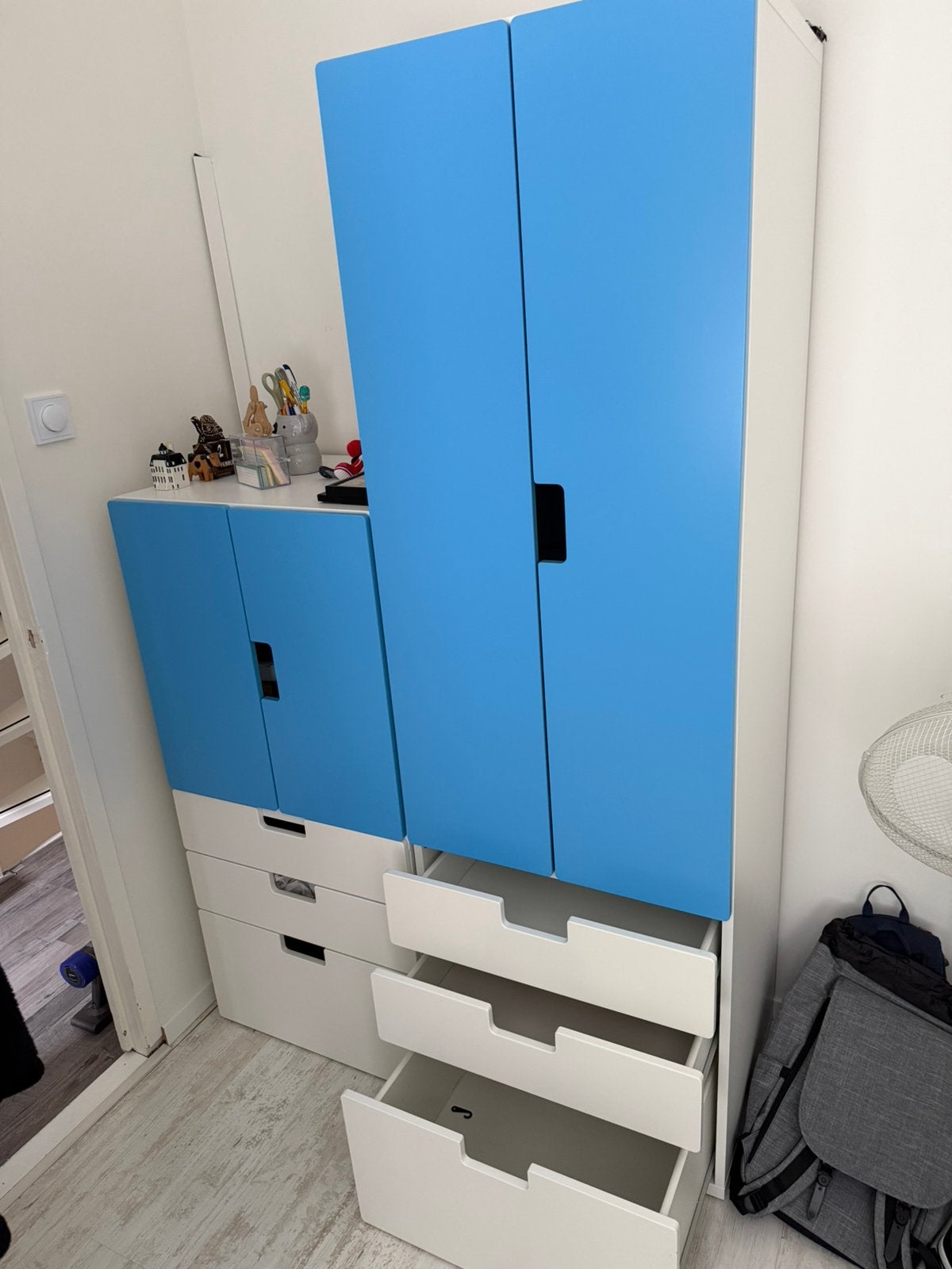 2 Ikea Stuva Målad kasten, Kinderen en Baby's, Kinderkamer | Commodes en Kasten, Ophalen, 50 tot 70 cm, 105 cm of meer, Zo goed als nieuw