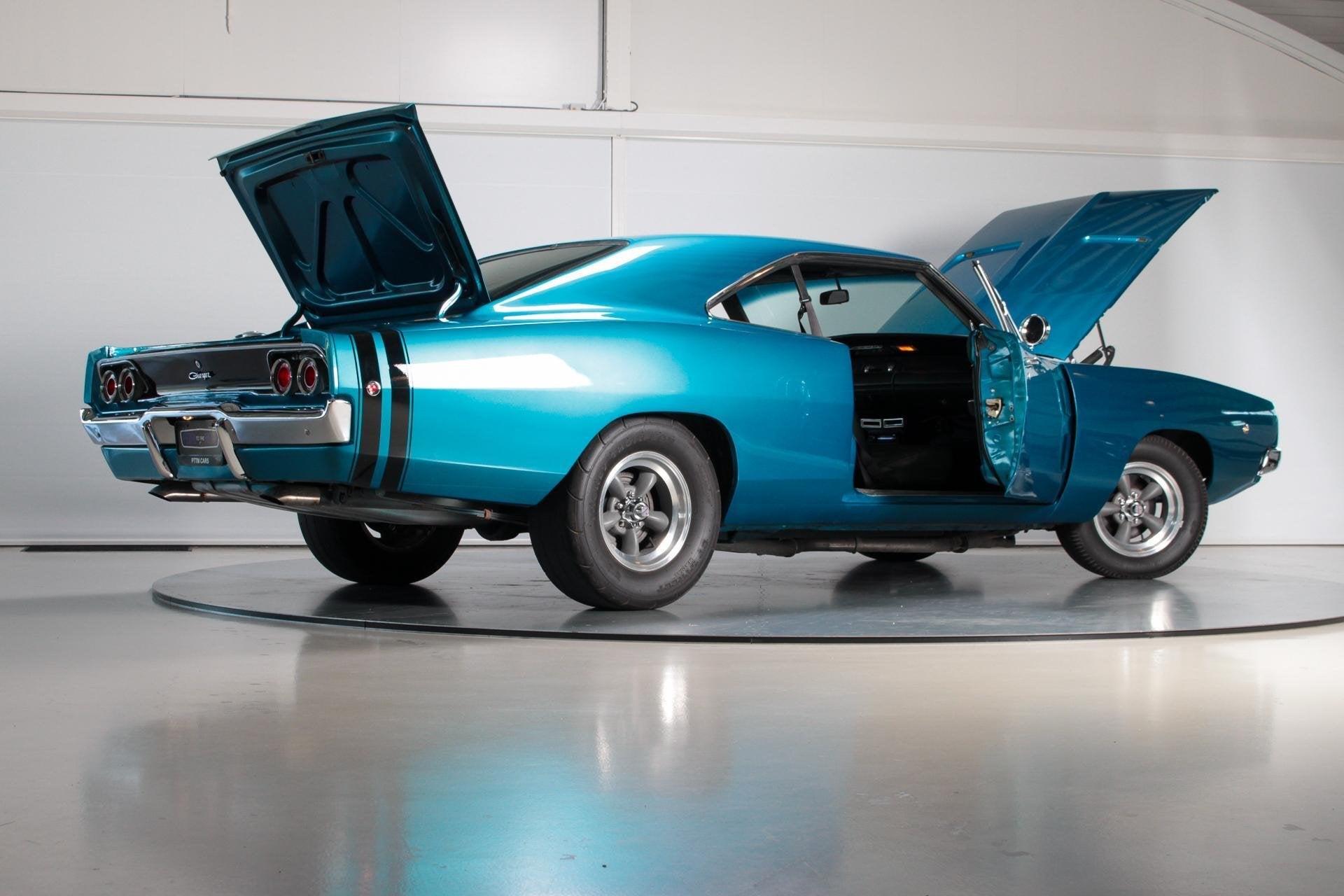 Dodge Charger Automatic, Auto's, Oldtimers, Achterwielaandrijving, Blauw, Leder, Dodge