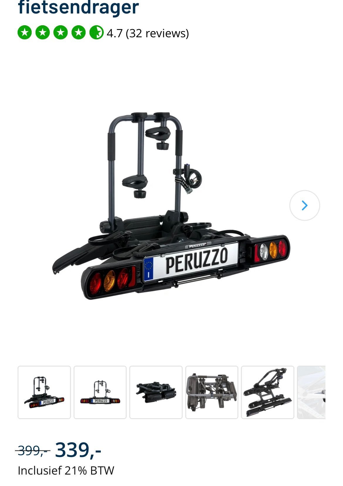Peruzzo Pure Instinct fietsen drager 2 fietsen, Auto diversen, Fietsendragers, Ophalen, Elektrische fiets, Zo goed als nieuw, 2 fietsen