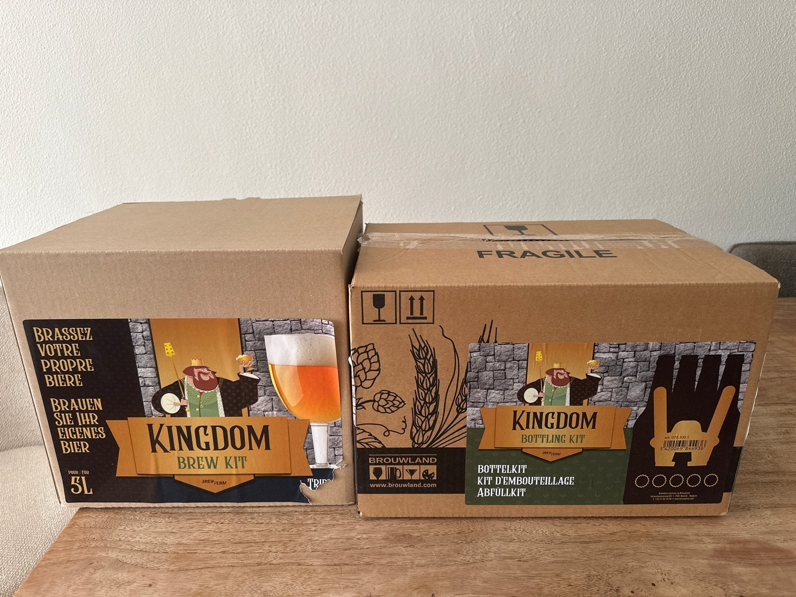 Kingdom Brew Kit & Bottling Kit - Maak je eigen Tripel bier!, Ophalen of Verzenden, Nieuw
