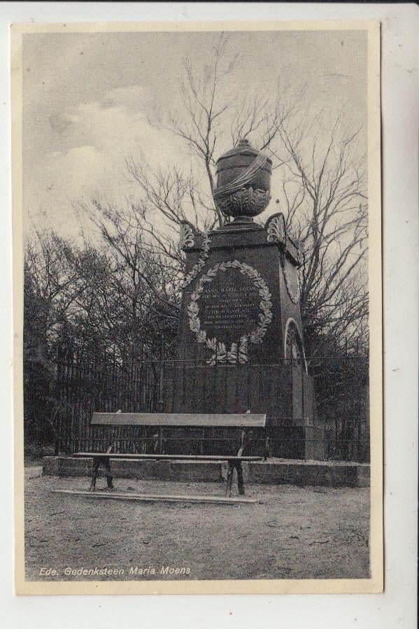 Ede, Gedenkteken Maria Moens, Ophalen of Verzenden, 1920 tot 1940, Gelopen, Gelderland