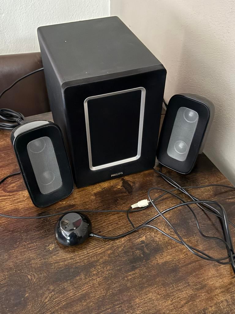 Philips SPA4310/10 - Krachtige 2.1 Speakerset met Subwoofer, Ophalen, Gebruikt, Audiokanaal 2.1