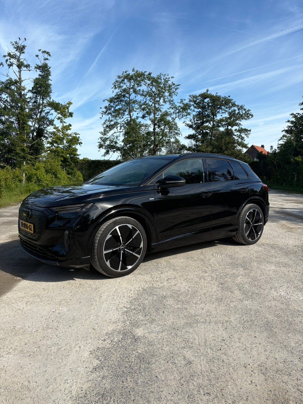 Audi Q4 e-tron 35 E-tron 52kWh 170pk 2021 Zwart, Auto's, Audi, Automaat, Achterwielaandrijving, 510 min, Zwart