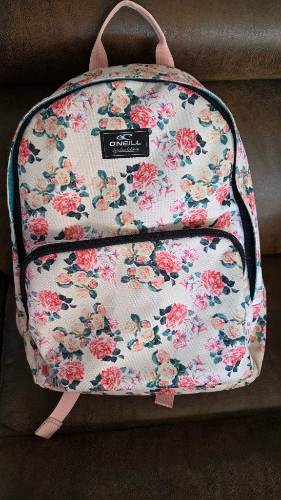 O'Neill Girls rugzak roze bloem, Overige merken, 25 tot 40 cm, Ophalen of Verzenden, Zo goed als nieuw