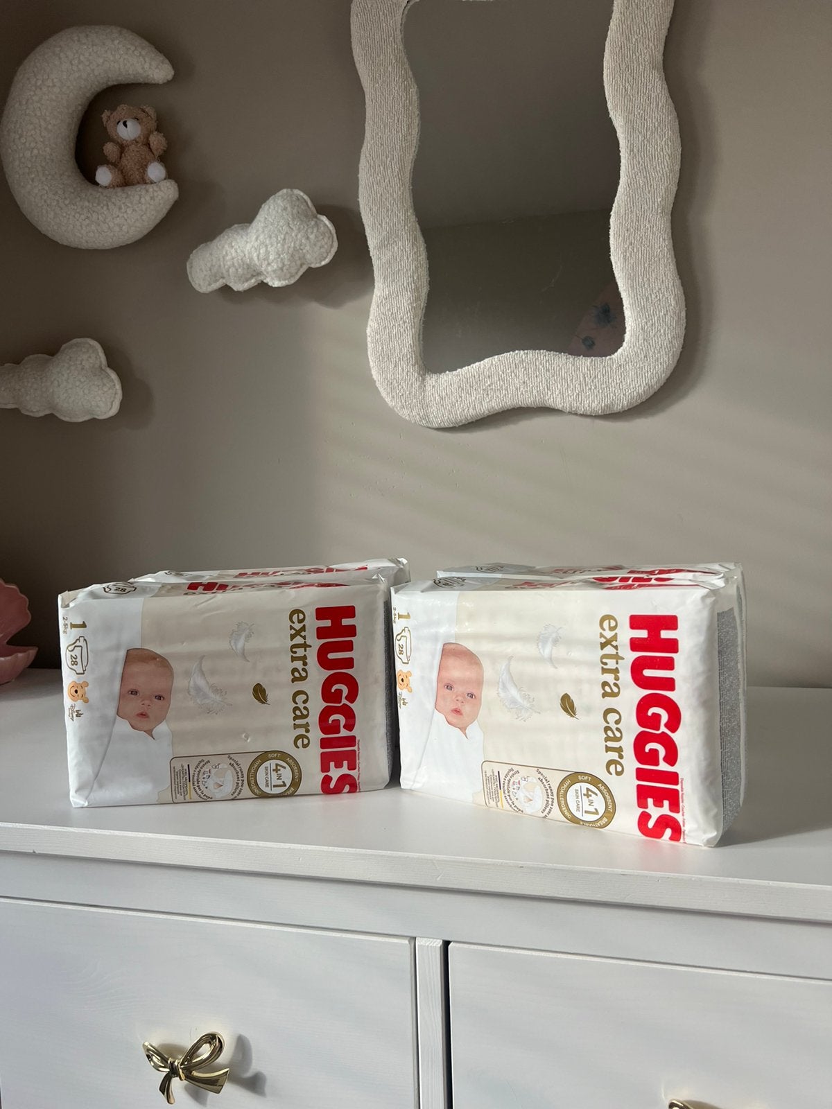 4x Huggies maat 1 luiers ongeopend, Ophalen of Verzenden, Nieuw, Overige typen