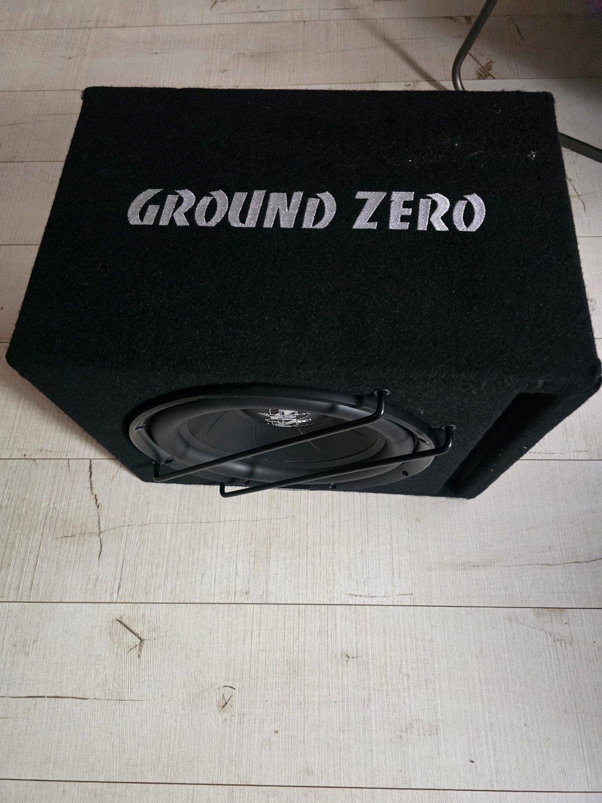 Ground Zero subwoofer in behuizing, Ophalen, Zo goed als nieuw