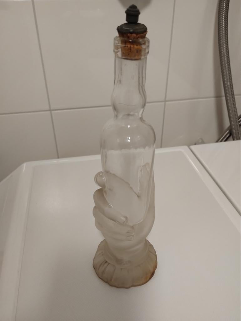 Antiek Frans Art Nouveau Legras & Cie glazen fles, Ophalen of Verzenden
