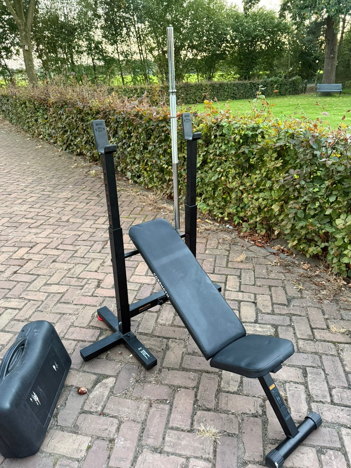 Fitness rek Gym, Ophalen, Zo goed als nieuw, Fitnessbank
