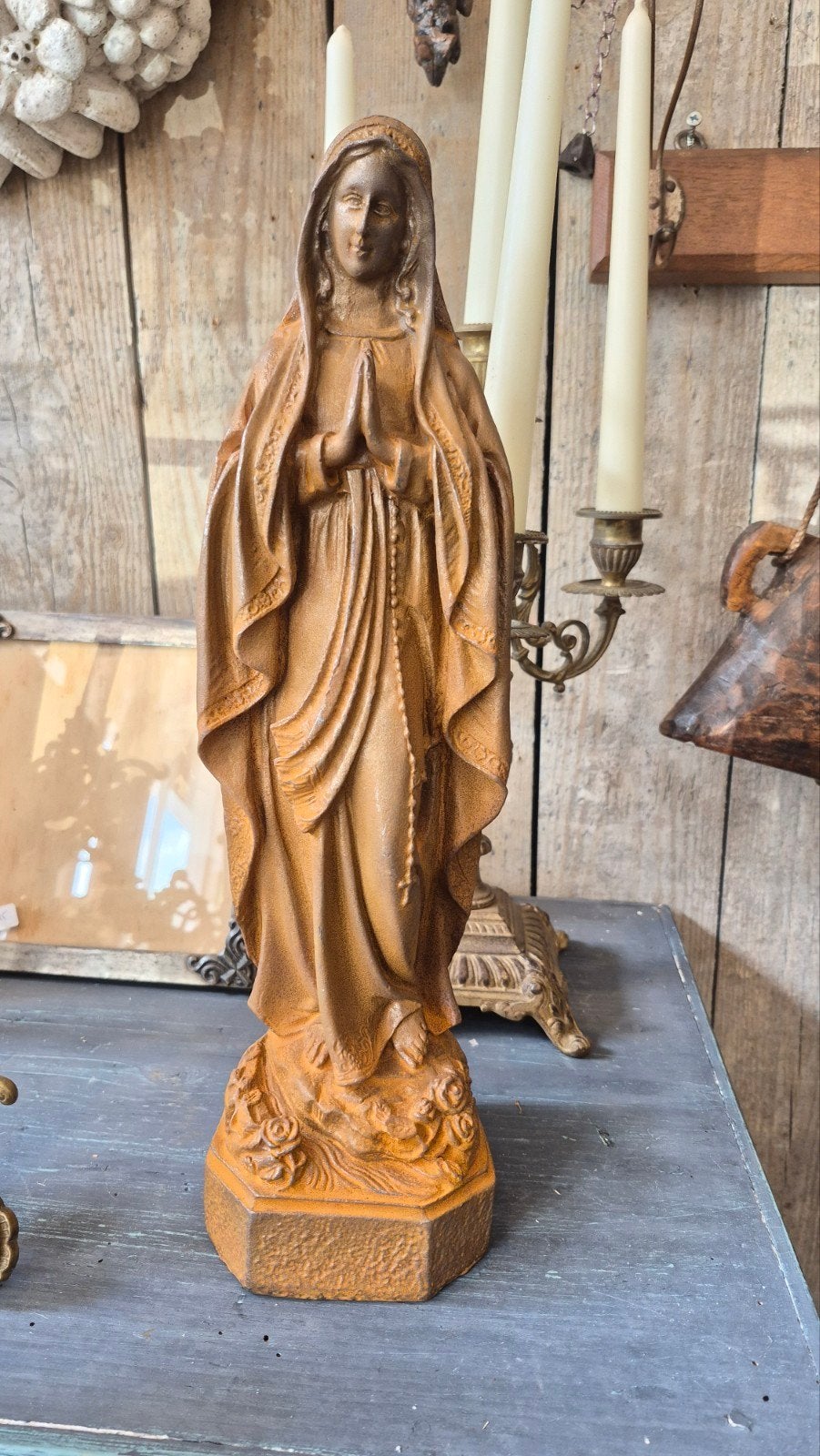 prachtige Maria in gietijzer, Ophalen of Verzenden