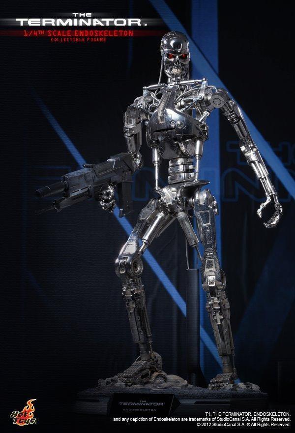 Hot toys The Terminator Endoskeleton 1:4, Ophalen of Verzenden, Zo goed als nieuw