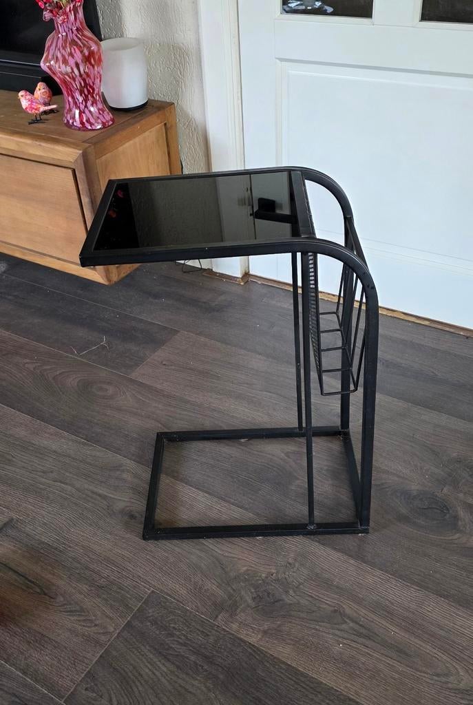 Laptop tafel, Bank tafel met lectuurbak, Ophalen of Verzenden, Gebruikt