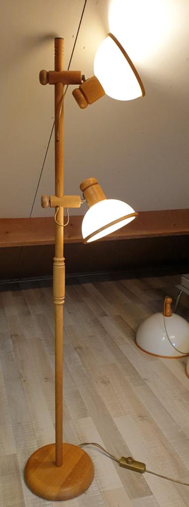 Vintage jaren 70 Steinhauer vloerlamp, Ophalen, Gebruikt, Hout, 150 tot 200 cm