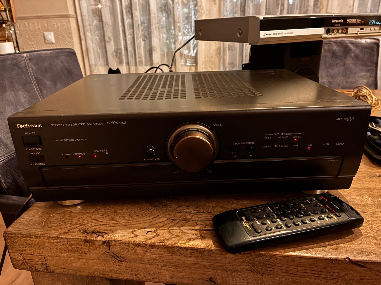 Technics SU-A800MK2 MOS Class AA Geïntegreerde Versterker, Overige merken, Gebruikt, Ophalen of Verzenden, 120 watt of meer