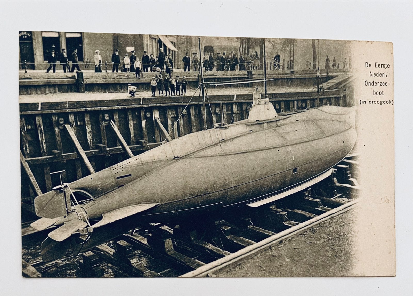 Zeldzame Ansichtkaart: Eerste Nederlandse Onderzeeboot, Verzamelen, Verzenden, Voor 1920, Gelopen, Zeeland