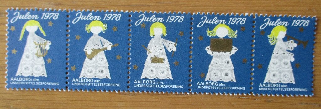 Denemarken Aalborg, serie Kerstzegels 1978, Ophalen of Verzenden, Denemarken, Postfris