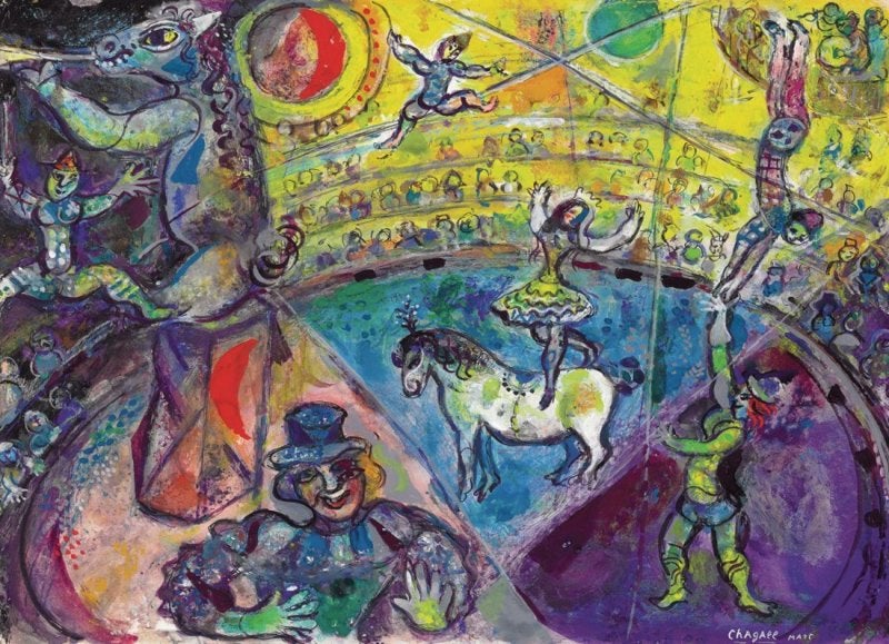 Eurographics Marc Chagall - The Circus Horse - 1000 stukjes, Ophalen of Verzenden, 500 t/m 1500 stukjes, Nieuw, Legpuzzel