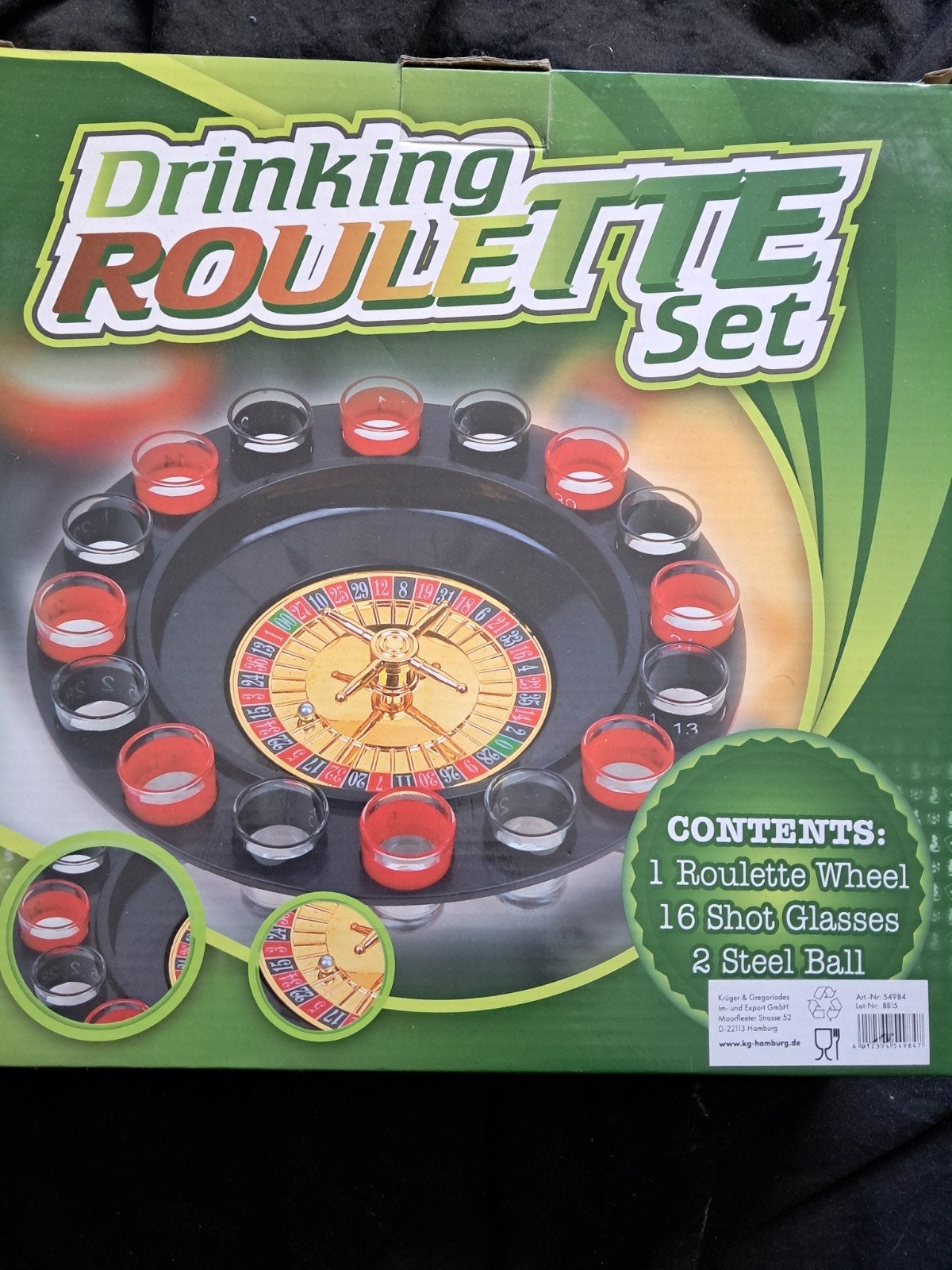 Drinking Roulette Set - Feestspel met Shotglaasjes, Vijf spelers of meer, Ophalen of Verzenden, Nieuw, Krüger & Gregoriades